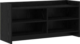 vidaXL Mueble De Tv 100 X 33 X 47 Cm Roble Negro Madera De Ingenier&iacute;a Vidaxl