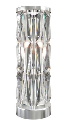 Maytoni Kristall Tischlampe Puntes Silber &oslash; 20 / H 58 cm