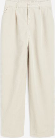 H&M Weite Cordhose - Hellbeige