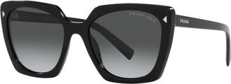 Prada Zonnebril - Dames - Zonnebrillen - Zwart - 54 MM - Accessoires