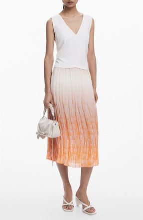 Desigual Sleeveless Maxi Dress in Orange at Nordstrom, Size X-Large