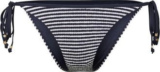 Seafolly Clubhouse Tie Side Rio Pant Bikini-Bottom f&uuml;r Damen | grau/blau