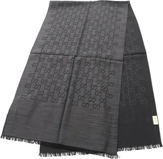 Gucci Sciarpa con motivo GG anni 2020 - Grigio