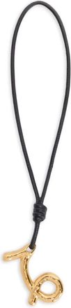 Jil Sander Collana in pelle con ciondolo - Oro