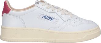 Autry Low-Top White Leather Sneakers with Perforated Detailing