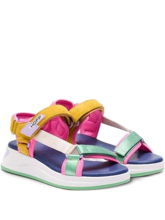 Hoff 40mm Phuket sandals - women - Fabric/Rubber/Calf Leather - 40 - Green