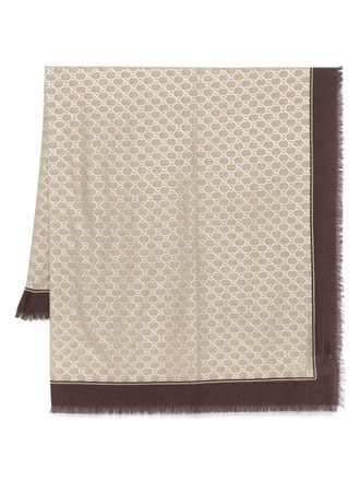 Gucci GG wollen sjaal - Bruin