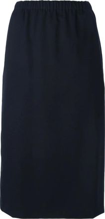 Comme Des Garçons straight midi skirt - Blauw