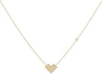 LuvMyJewelry Home One Way Diamond Pendant Necklace - 0.09ct. in 14Kt Gold Vermeil On Sterling at Nordstrom Rack