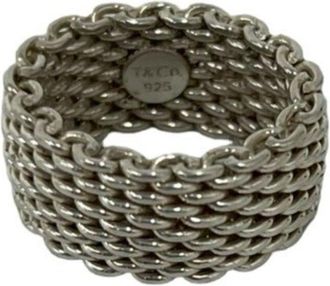 Tiffany & Co. Silver Silver 925 Band Ring (Pre-Owned)