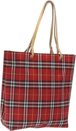 Burberry Pre-owned Tote Bags, female, Red, Size: ONE SIZE Pre-owned Vintage Tote Bag