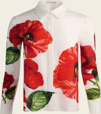 Alice & Olivia Willa Placket Top