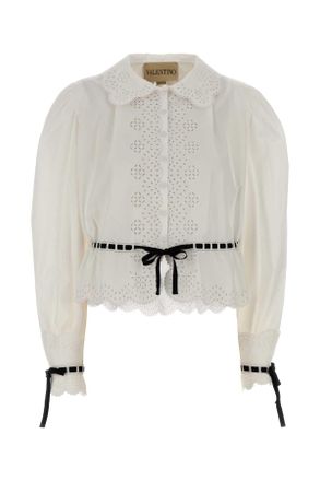 Valentino Garavani Witte Poplin Overhemd