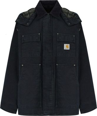 Carhartt Work in Progress GIUBBOTTO CON CAPPUCCIO AMBEL BLU CARHARTT WIP