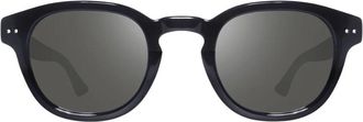 Revo Shiny Black RE1255 Sterling Bio-Acetate Phantos Sunglasses
