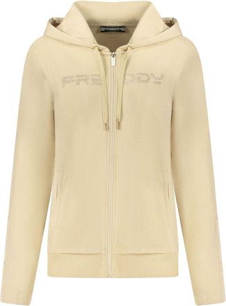 Freddy Beige Katoenen Dames Sweatshirt