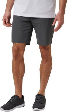 Travis Mathew Travel Year flat Front Shorts in Grey Pinstripe at Nordstrom Rack, Size 36
