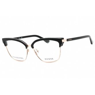 Guess Ladies Black Rectangular Eyeglass Frames GU2945