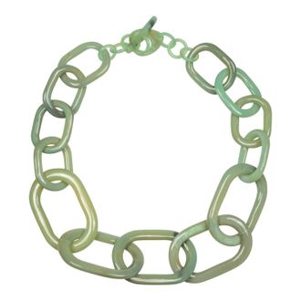 Sunshine Tienda Coastal Link Necklace In Seafoam Green