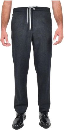 Boglioli Heren, Broeken, Grijs, Maat: XL