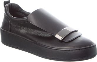 Sergio Rossi Addict Leather Slip-On Sneaker