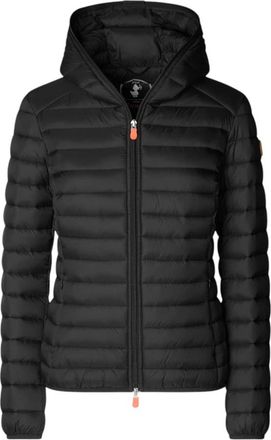 Save The Duck Winter Jackets, female, Black, Size: M Black Hooded Jacket