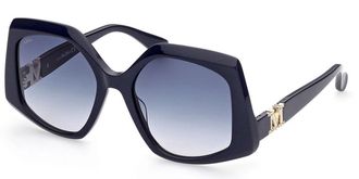 Max Mara MM0012 90W Womens Sunglasses Blue Size 56