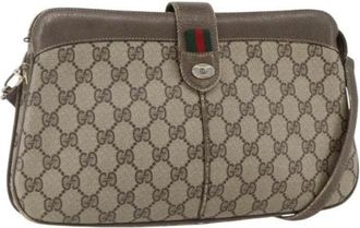 Gucci Pre-owned Plastic Cross Body Bag - Dames - Vintage Schoudertas - Beige - ONE Size - Vintage