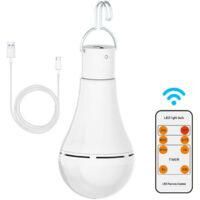 OEM Remitery - Bombilla Recargable Usb De 7 W - 5 Modos De Iluminaci&oacute;n - Hasta 20 Horas De Duraci&oacute;n De La Bater&iacute;a - Control Remoto Incluido - Para Camping