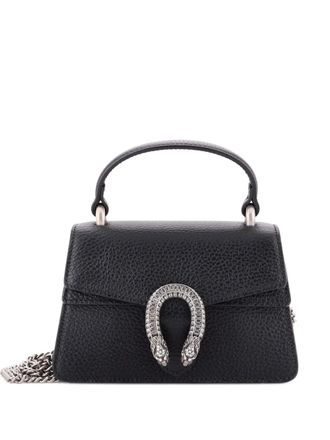 Gucci Dionysus Top Handle Bag Leather with Crystals Mini satchel - Nero