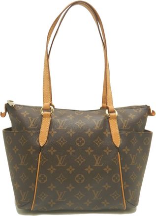 Louis Vuitton Black Brown Monogram Monogram Canvas Tote Bag (Pre-Owned)