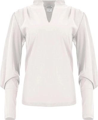 Maicazz Dieke Basic Blouse - Dames - Blouses - Wit - 2XL - Overhemden