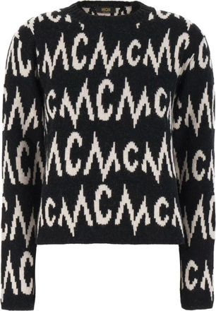 MCM Cashmere Blend Trui - Heren - Cashmere truien - Zwart - S - Wol - Truien & Vesten
