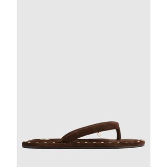Naked Wolfe Grenada Brown Suede/Gold Studs at Nordstrom, Size 39