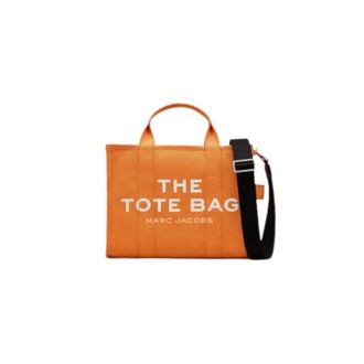 Marc Jacobs Canvas Medium Tote Bag - female - Marc Jacobs - Shopping Bags - Orange - ONE SIZE - Bags