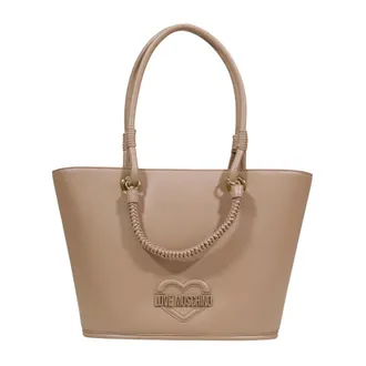Love Moschino Tote Bags, female, Beige, Size: ONE SIZE Shoulder Bag