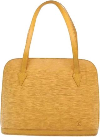 Louis Vuitton Pre-owned Shoulder Bags, female, Yellow, Size: ONE SIZE Pre-owned Vintage Shoulder Bag