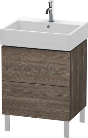 Duravit Unidad De Lavabo Duravit L-cube, Vertical 58,4 X 45,9 Cm, 2 Extra&iacute;bles, Para Vero Air 235060, Color: Pino Terra Decor - Lc677505151