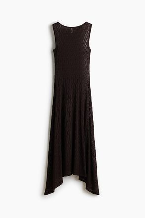 H&M Maxikleid aus Spitze - Dunkelbraun