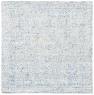 Safavieh Alfombra lana marfil/azul 122 x 122 cm
