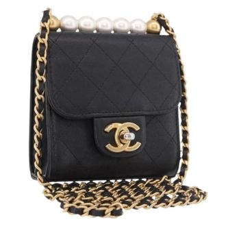 Chanel Pre-owned Vintage Schoudertas - Dames - Pre-owned - Zwart - Maat: ONE Size Leer