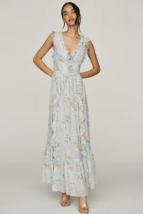 ASTR the Label Kindra Ruffle Maxi Dress