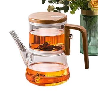 Théière Automatique Magnétique KALWEL - Infuseur Paresseux En Verre - Capacité Environ 500 Ml - Style Moderne - 9