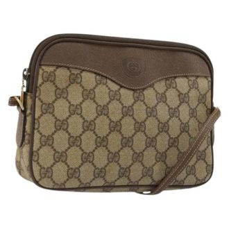 Gucci Pre-owned Cross Body Bags, female, Beige, Size: ONE SIZE Pre-owned Gg Supreme Shoulder Bag