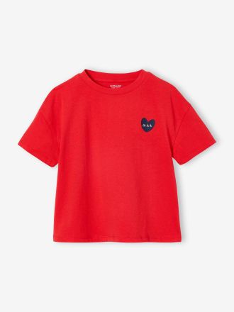 Vertbaudet M&auml;dchen T-Shirt BASIC Oeko-Tex rot