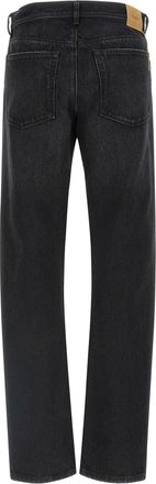 Fendi Stone-Washed Cotton Denim Jeans - Black