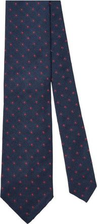 Robert Talbott Duvall Spot Grenadine Silk Necktie in Navy/red at Nordstrom