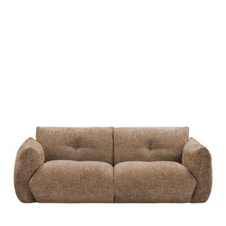 DRAWER Sof&aacute; de 3 plazas en tela - Bronce