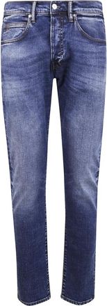 Nine In The Morning Heren, Jeans, Blauw, Maat: W34 Katoen