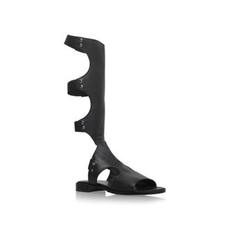 Steve Madden Womens Leather Loophole 017 Boots - Black - Size UK 7